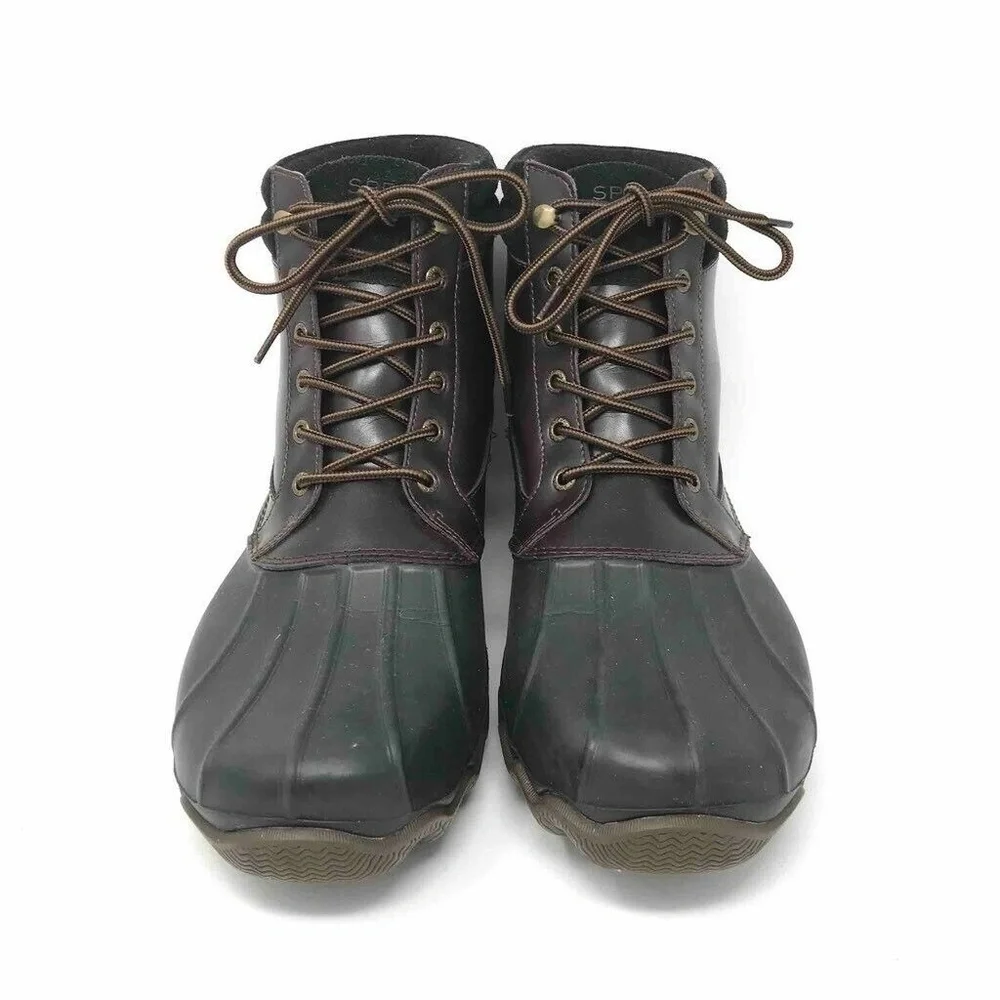 Sperry Top Sider Brewster Duck Boots Winter Rain Brown 13